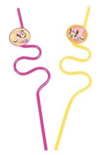 Disney Minnie Mouse 1st Birthday Plastic Krazy Straws 2 Pack Toys & Games