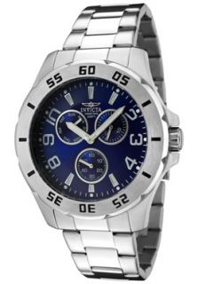 Invicta 1443  Watches,Mens Invicta II Blue Dial Stainless Steel, Casual Invicta Quartz Watches