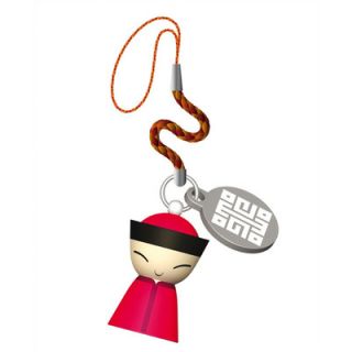 Alessi Mr. Chin Cell Phone Charm by Stefano Giovannoni ASG88 Color Red