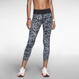 Nike Dri FIT Epic Lux Printed Womens Running Crops   Magnet Grey