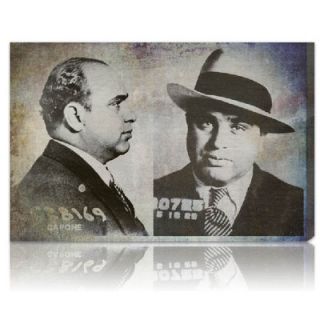 Oliver Gal Al Capone Mugshot Graphic Art on Canvas 50014 Size 15 x 10