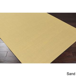Surya Carpet, Inc. Hand loomed Tatum Solid Wool Area Rug (9 X 13) Beige Size 9 x 13