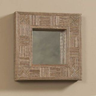 Linon Boutique Mosaic Cocostick Square Mirror Amit mir807sq   Wall Mounted Mirrors