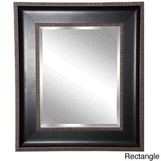 Rayne American Made Black/silver Caged Trim Wall Mirror