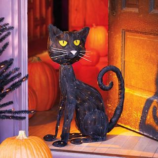 Improvements 26" Halloween Metallic Black Cat