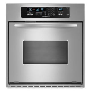 KitchenAid Architect Self Cleaning Convection Single Electric Wall Oven (Stainless Steel) (Common 24 in; Actual 23.75 in)