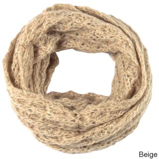 Womens Sparkle Knit Infinity Scarf