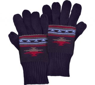 MUK LUKS Stripe Pattern Gloves with Texting Thumb and Finge   Blue