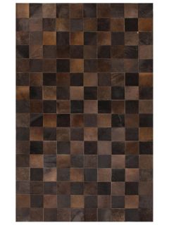 Blocks Cowhide Hand Stitched Rug by Bashian Rugs