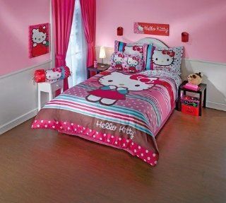 New Hello Kitty Duvet Comforter and Sheet Set Twin Size   Hello Kitty Bedding