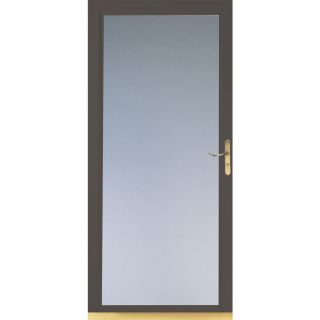 LARSON Brown Signature Full View Tempered Glass Storm Door (Common 81 in x 36 in; Actual 80.8 in x 37.62 in)