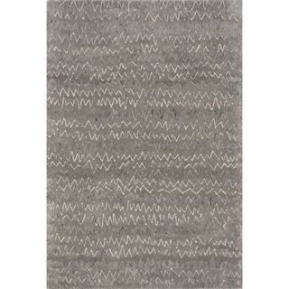 Hand tufted Dawson Grey Wool Rug (50 X 76)