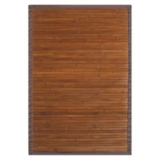 Solid Bamboo Area Rug   Chocolate (4x6)