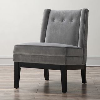 Alexander Grey Velvet Chair