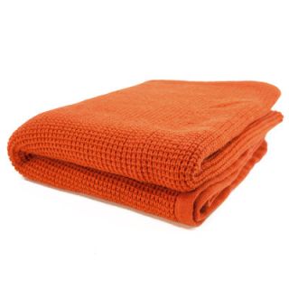 Pur Modern Schindler Thermal Knit Throw CTTHER 101 Color Persimmon Heather