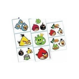 ANGRY BIRDS Party Supplies birthday TATTOOS x16 Favors Treats Red Pig Kids Loots 