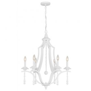 Parson Wet White 6 light Chandelier