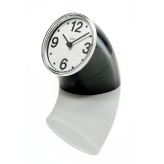 Alessi Cronotime Desk Clock by Pio Manzù 1 Color Black