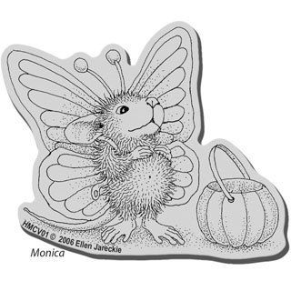 Stampendous House Mouse Cling Stamp   Monica Flutter