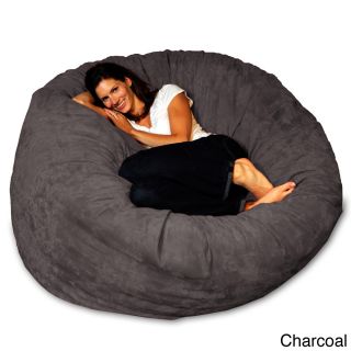 Theater Sacks Llc 5 foot Soft Micro Suede Beanbag Theater Sack Chair Black Size Large