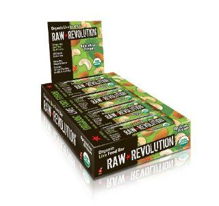 Raw Revolution Organic Live Food Bars, Spirulina Dream, 1.8 Ounce Bars (Pack of 12)  Breakfast Energy And Nutritional Bars  Grocery & Gourmet Food