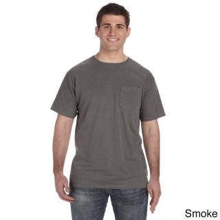 Authentic Pigment Mens Ringspun Pocket T shirt Grey Size XXL