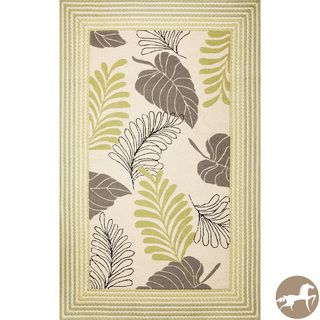 Christopher Knight Home Ivory Tropical Area Rug (76 X 96)