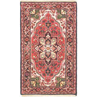 Hand knotted Heriz Select Red Wool Rug (3 X 5)