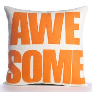 Alexandra Ferguson Awesome Pillow AWE 16 Color Charcoal / White