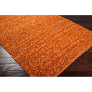 Surya Carept, Inc. Hand Woven Casual Eco Natrual Fiber Jute Area Rug (9 X 13) Orange Size 9 x 13