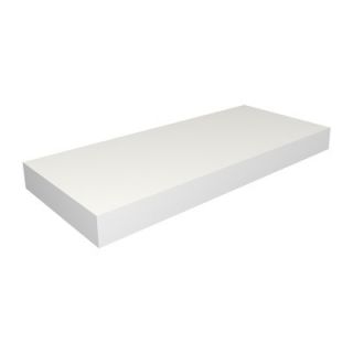 Way Basics Floating Wall Shelf FS 10 24 1 Finish White