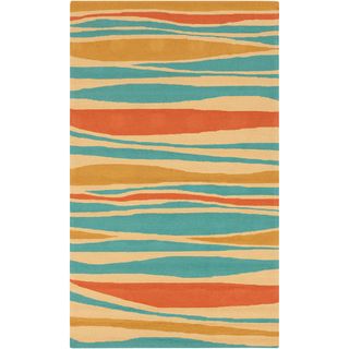 Meticulously Woven Bailee Striped Transitional Indoor/ Outdoor Area Rug (8 X 10)