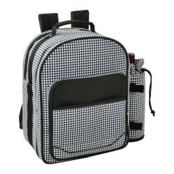 Picnic At Ascot Houndstooth Picnic Backpack For Two Houndstooth