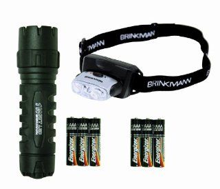 Brinkmann 809 1036 1 1 Watt 3AAA LED Flashlight and 3 LED Headlamp Combo    