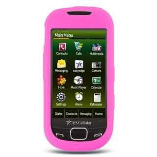 Hot Pink Premium Gel Skin Protector Case Soft Rubberized Silicone Cover for S Cell Phones & Accessories