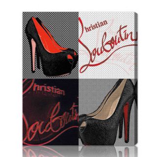 Oliver Gal Red Soles Graphic Art on Canvas 10068 Size 17 x 20
