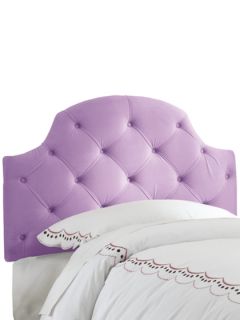 Velvet Tufted Arched Headboard by Skyline Furniture