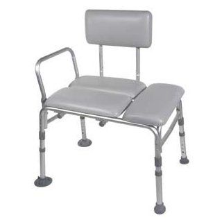 Drive Medical Padded Seat Transfer Bench, Gray Health & Personal Care