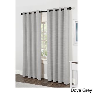 Amalgamated Textiles Inc. Matka Grommet Top 84 Inch Curtain Panel Pair Grey Size 54 x 84