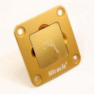 Miracle RC Square Fuel Dot Gas/Nitro Anodized Aluminum Gold Magnetized Cover Automotive