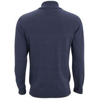 Bench Mens Klunk Cable Knitted Cardigan   Navy      Mens Clothing