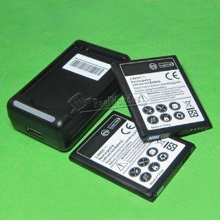 2x 2450mAh Battery for Samsung Galaxy Admire 4G SCH R820 (MetroPCS) + Travel Charger Cell Phones & Accessories