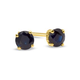 0mm Blue Sapphire Stud Earrings in 14K Gold   View All Earrings