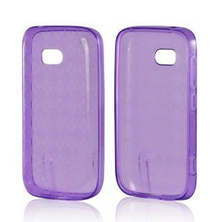 Purple Argyle TPU Case for Nokia Lumia 822 Cell Phones & Accessories