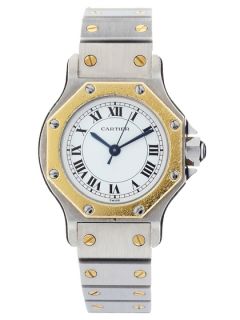 Cartier Two Tone Octagonal Watch, 24mm by Cartier