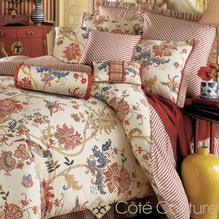 Jacobean Floral 6 piece Cotton Comforter Set