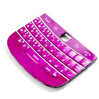 [Aftermarket Product] Brand New Fuschia English QWERTY Keyboard Keypad Button Buttons Key Keys+Bottom Cover For BlackBerry Bold Touch 9900 Repair Fix Replace Replacement Cell Phones & Accessories