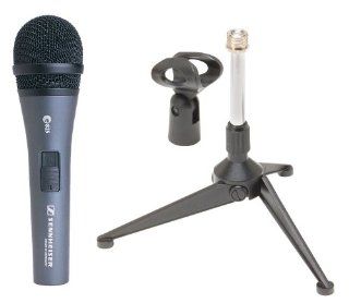 Sennheiser E825S Handheld Vocal Microphone On/Off Switch with Desk Stand Musical Instruments