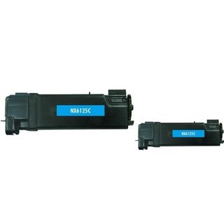 Basacc Cyan Toner Cartridge Compatible With Xerox Phaser 6125 (pack Of 2)