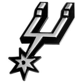 Nba San Antonio Spurs Chromed Metal Emblem